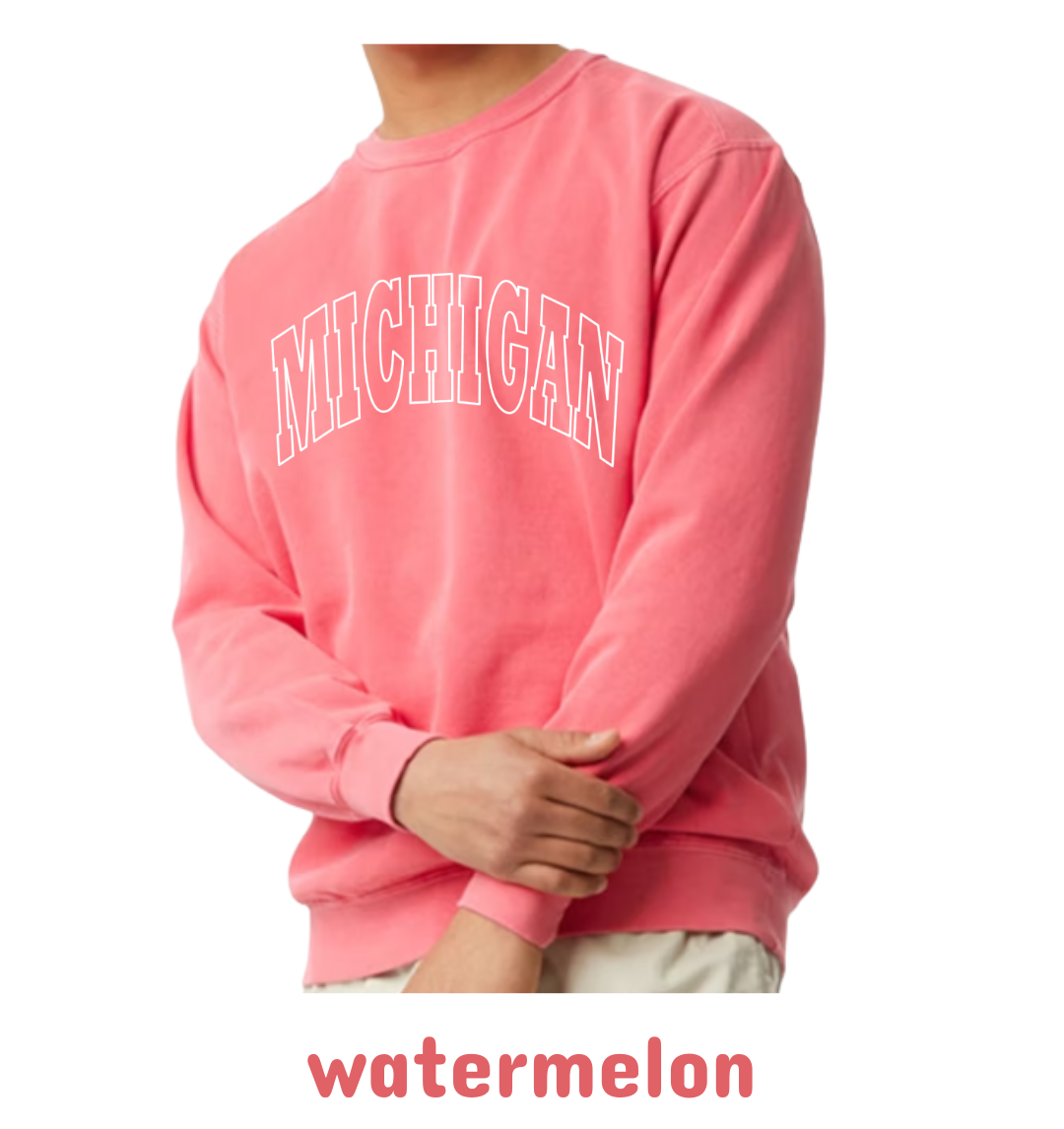 Spring Michigan crewneck