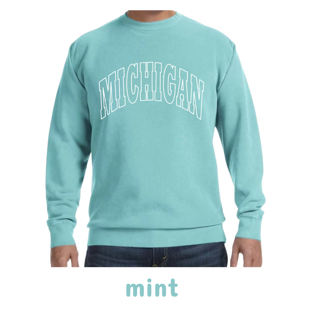 Spring Michigan crewneck