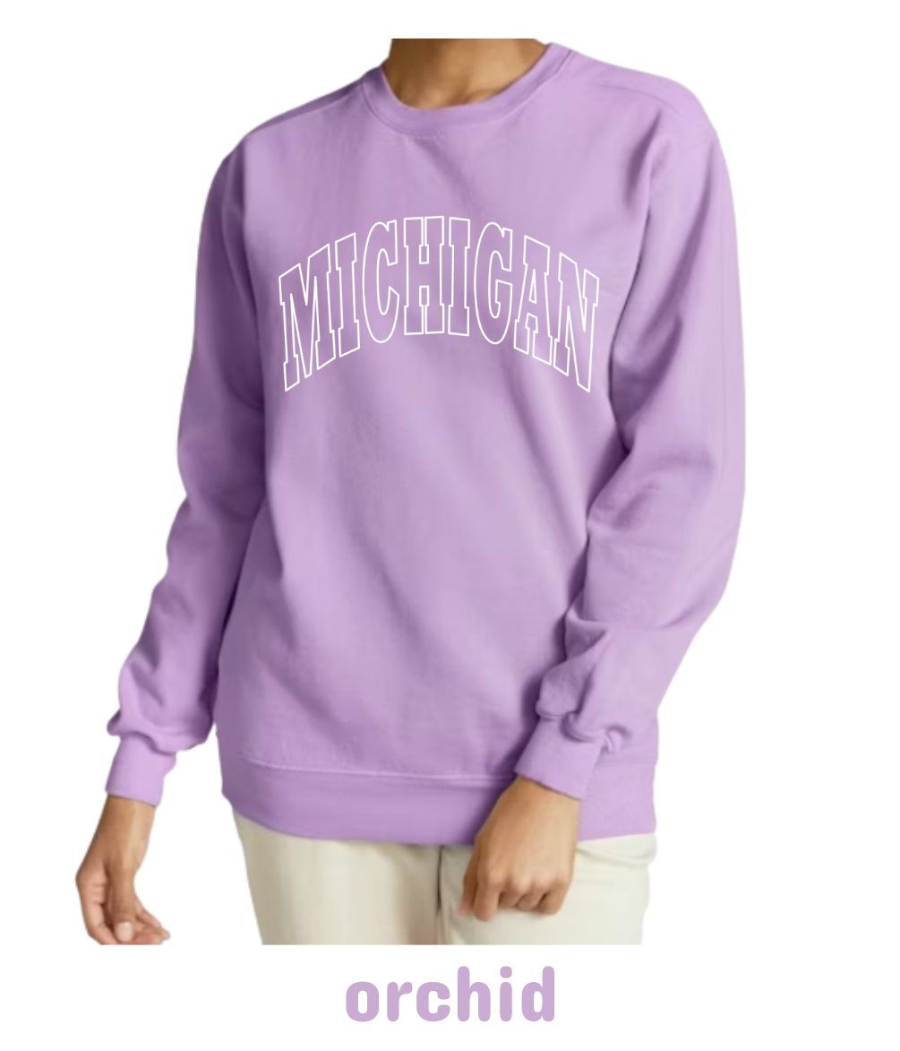 Spring Michigan crewneck