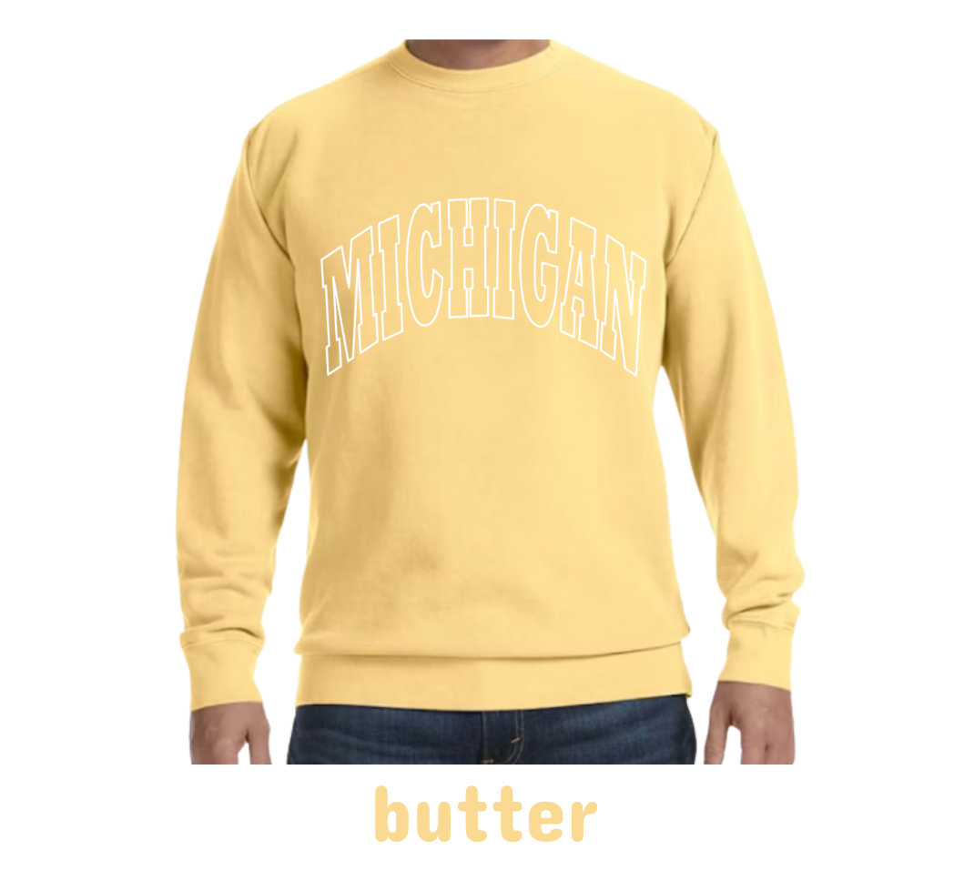 Spring Michigan crewneck